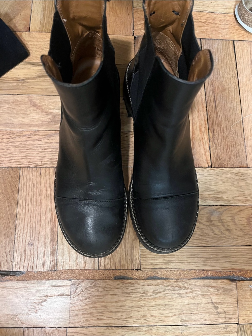 See By Chloe Black Leather Ankle Booties